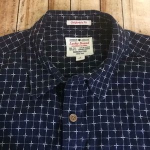 LUCKY BRAND BUTTON DOWN SIZE LARGE